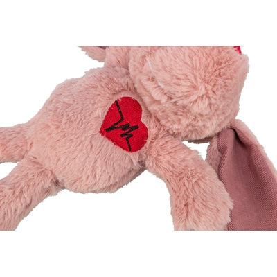 Trixie peluche cuore di cane rosa