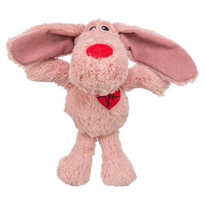 Trixie peluche cuore di cane rosa