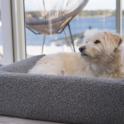 Fodera premium per letto Bia Teddy grigio