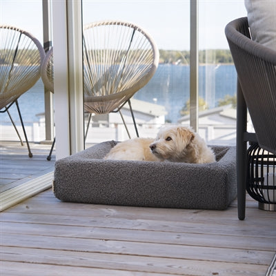 Fodera premium per letto Bia Teddy grigio