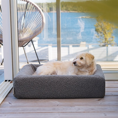 Fodera premium per letto Bia Teddy grigio