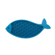 Martin lecca tappetino per pesci in silicone blu