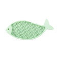 Martin lecca tappetino per pesci in silicone verde