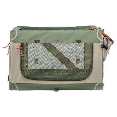 Trixie cuccia comoda panca da viaggio in tessuto verde oliva beige