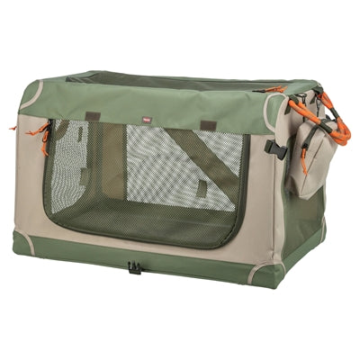 Trixie cuccia comoda panca da viaggio in tessuto verde oliva beige