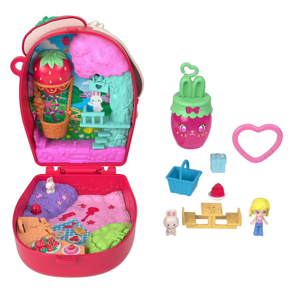 Pic polly pocket playset compatto soprammobile del coniglio