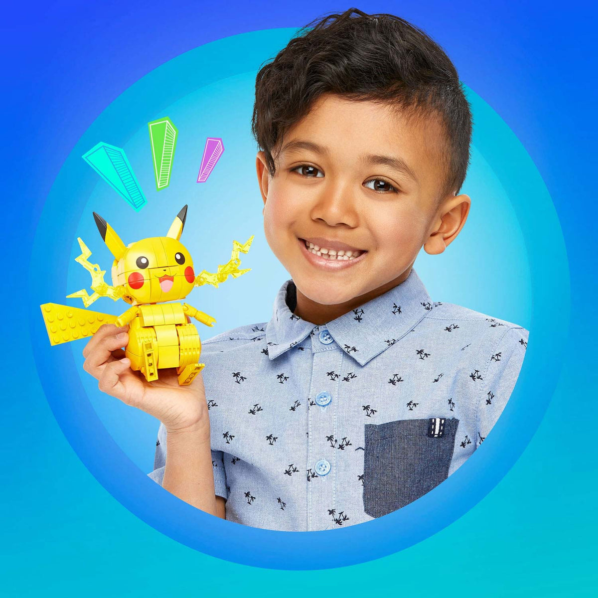 Mattel mega construx set da costruzione pokémon - pikachu - 211 pezzi.