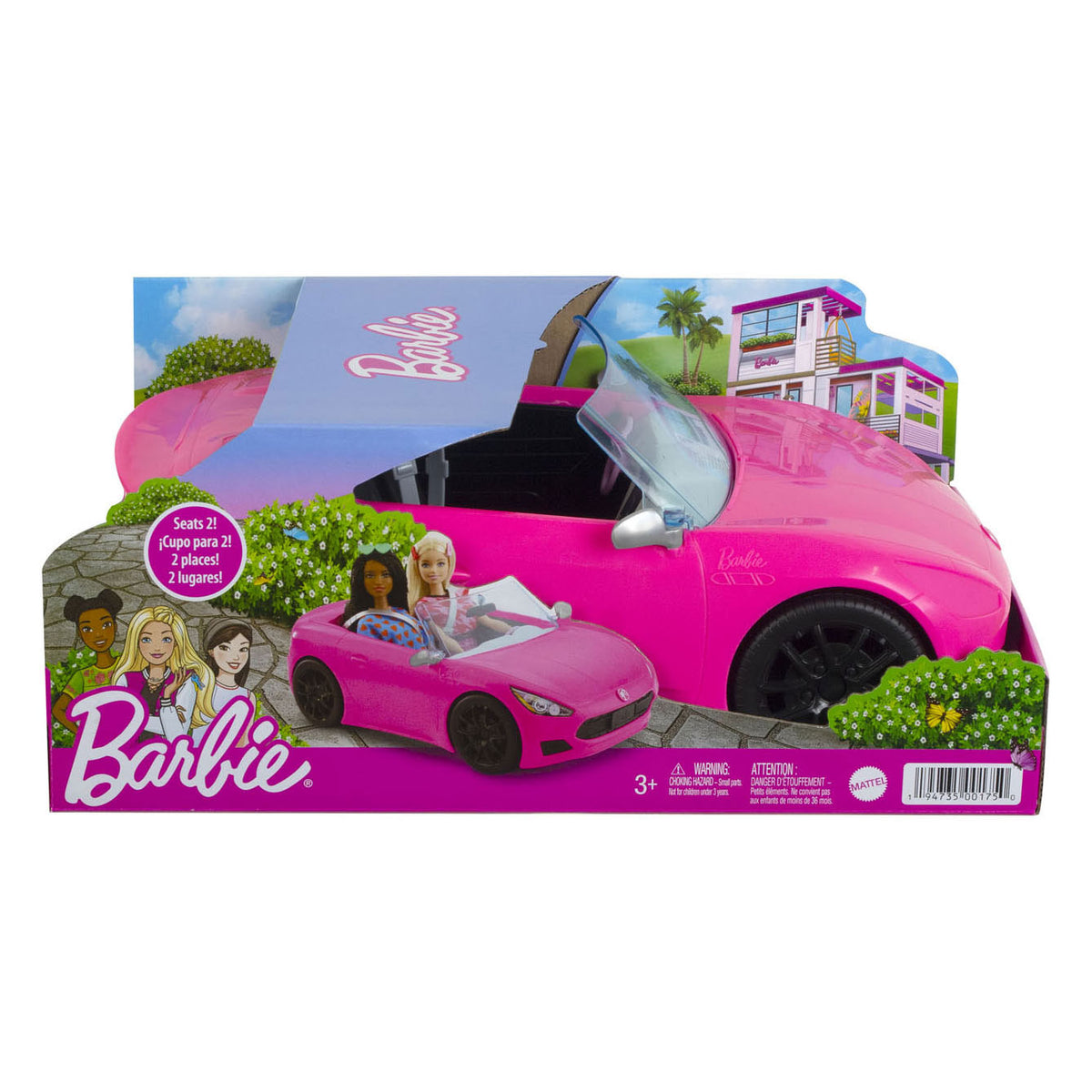 Auto decappottabile Barbie Glam - veicolo per bambole