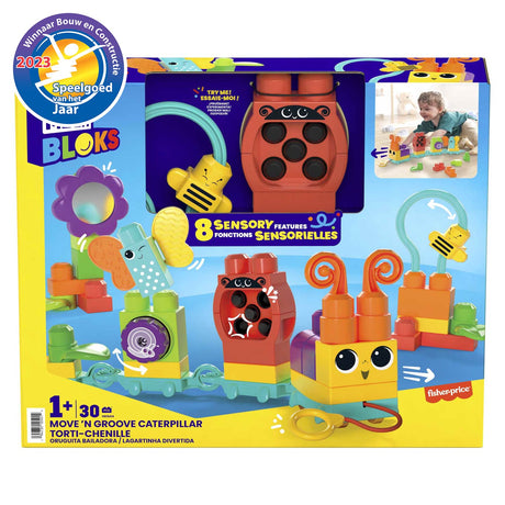 Set di costruzioni Bruco Mega Bloks Move'n Groove - 30 pezzi.