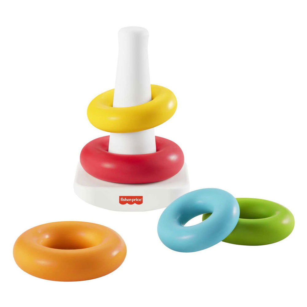Piramide di anelli colorati Fisher-Price - giocattolo impilabile