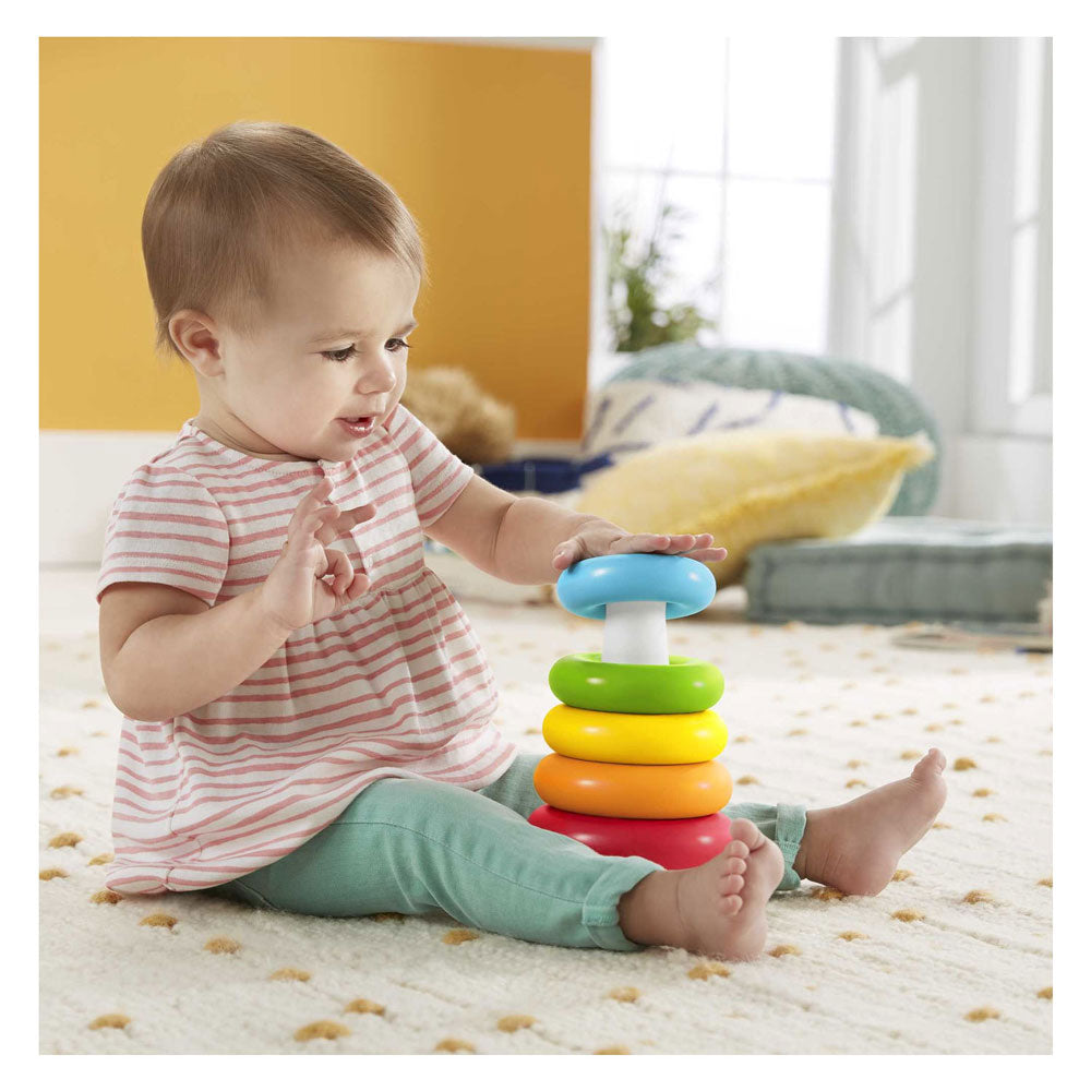 Piramide di anelli colorati Fisher-Price - giocattolo impilabile