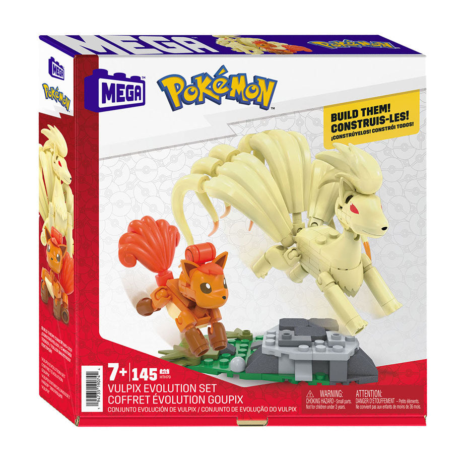 Set da costruzione Pokemon Mega Construx Mattel - Evoluzione Vulpix - 145 pz.