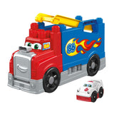 Mattel mega blocchi camion da costruzione e da corsa - 16 pz.