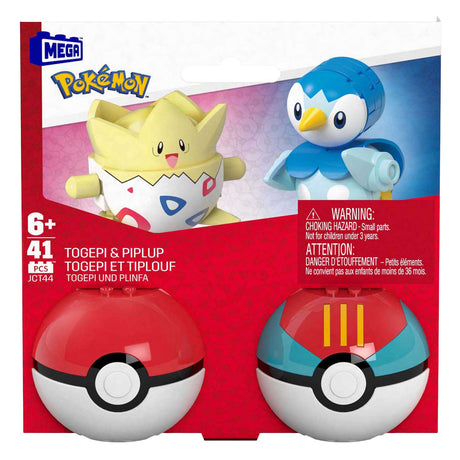 Set da costruzione Pokemon Mega Construct Mattel - Piplup e Togepi