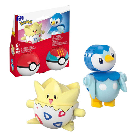 Set da costruzione Pokemon Mega Construct Mattel - Piplup e Togepi