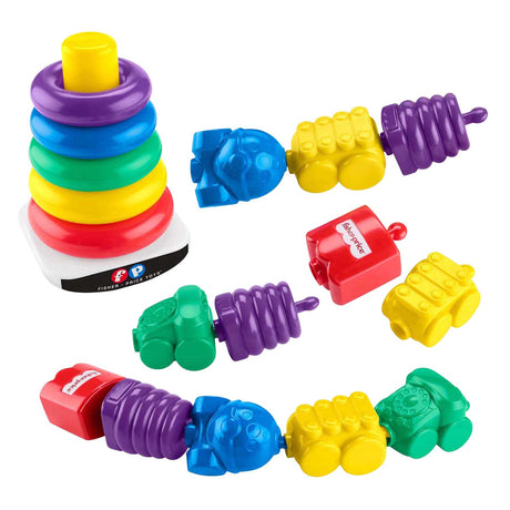 Torre impilabile Fisher Price Mattel e perline a scatto