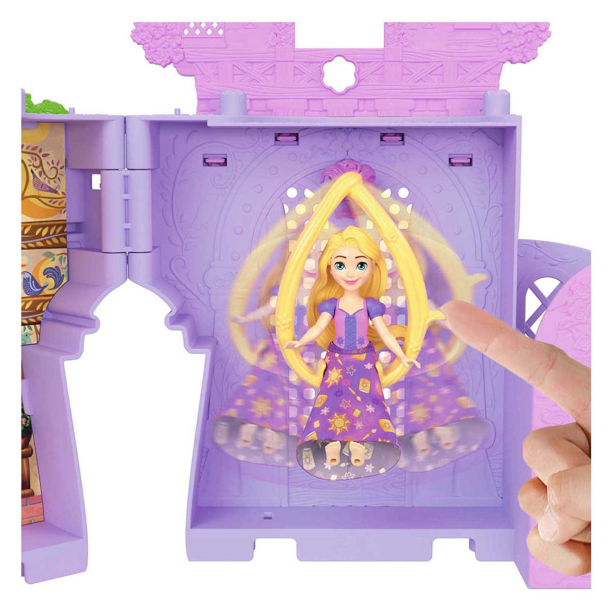 Castello impilabile della principessa Disney Rapunzel della Mattel