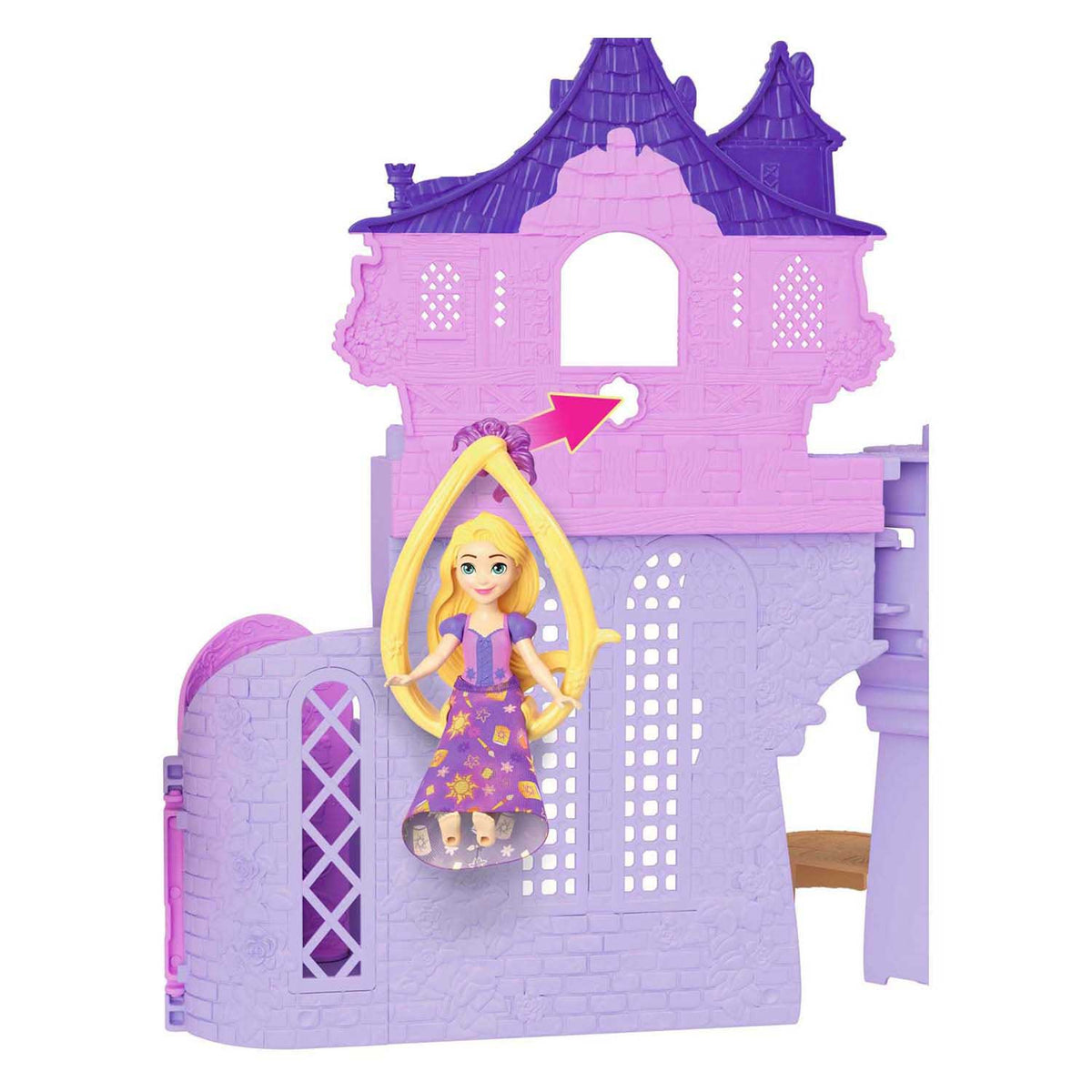 Castello impilabile della principessa Disney Rapunzel della Mattel