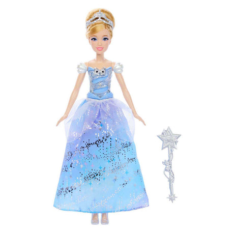 Mattel Disney Princess Cenerentola – Incantevole bambola alla moda con abito da ballo con spettacolo di luci e suoni