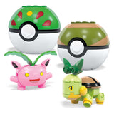 Set da costruzione Pokémon Mega Bloks Mega Costrutto: Bulbasaur, Turtwig, Hoppip e Oddish