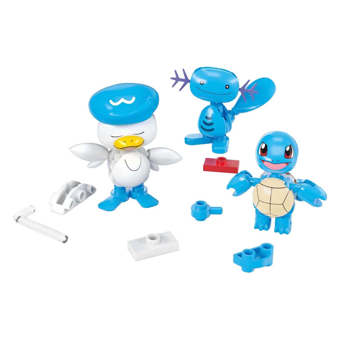 Set da costruzione Pokemon Mega Construct Mattel: Magikarp, Shellder e Quaxly