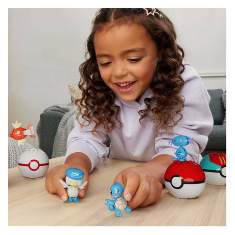Set da costruzione Pokemon Mega Construct Mattel: Magikarp, Shellder e Quaxly