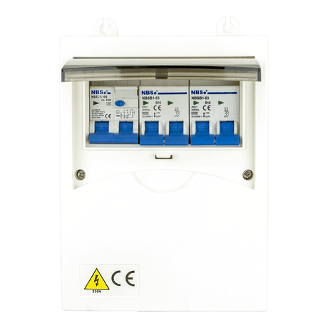 Ngk fuseiast 6 moduli con fusibili bipolari b10a e b16a e interruttore differenziale da 30 mA