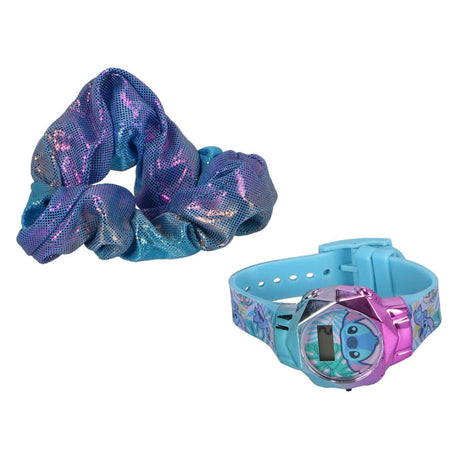 Set regalo Accutime Stitch con orologio e braccialetto - 4 pz.
