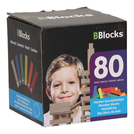 Pannelli da costruzione Bblocks colorati, 80 pz.