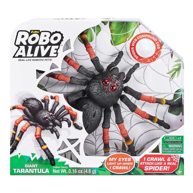 Zuru robo tarantola gigante viva con melma di ragnatela