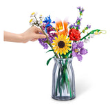 Zuru max premium flowers - set da gioco costruibile in palla a sorpresa