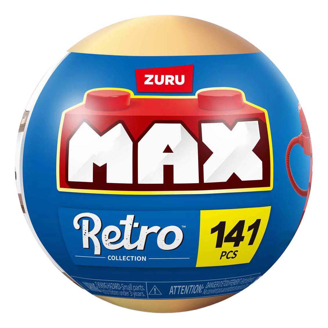 Zuru max premium set da costruzione per telefono retrò in sfera a sorpresa - 141 pz.