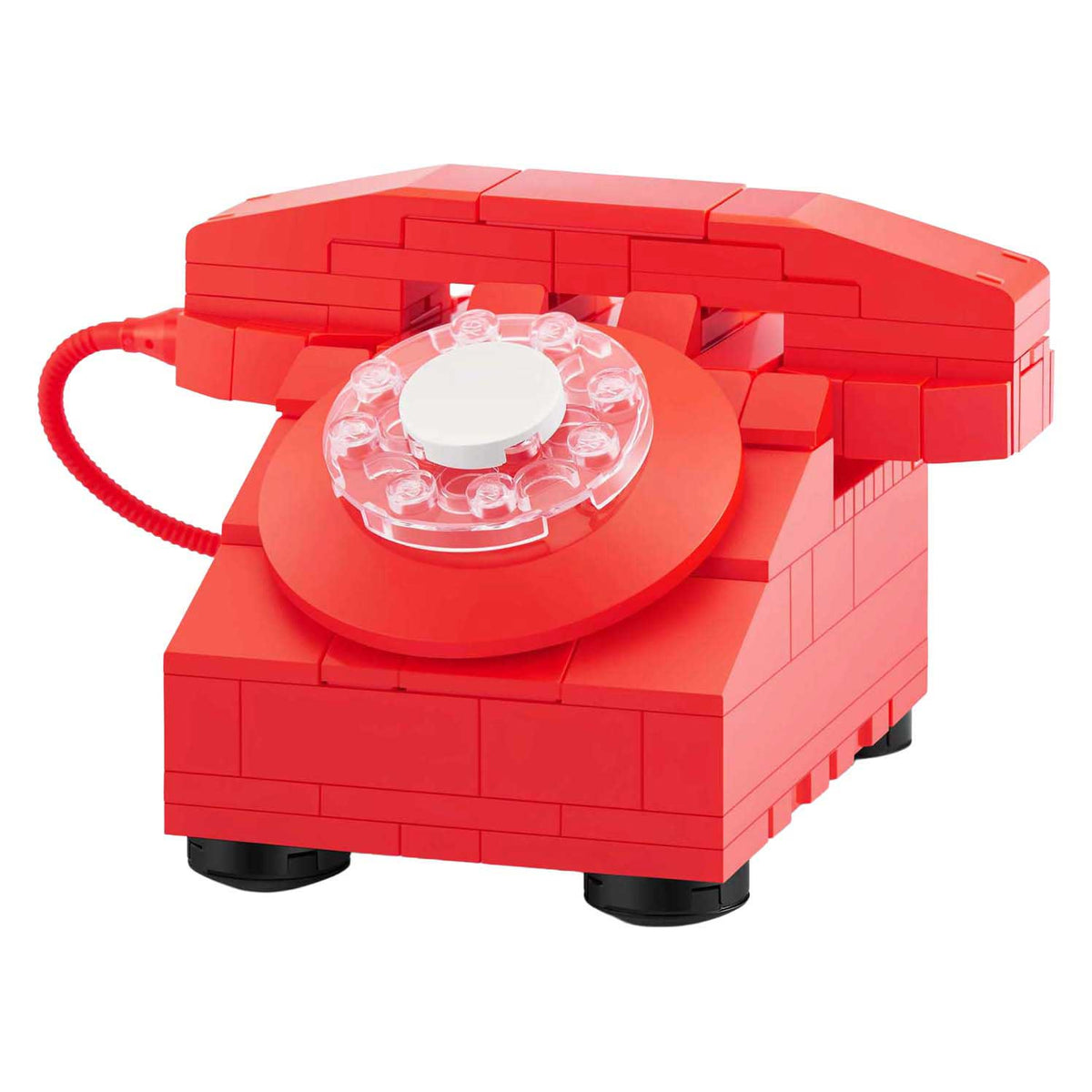 Zuru max premium set da costruzione per telefono retrò in sfera a sorpresa - 141 pz.