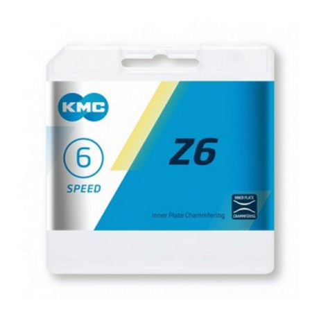 Collana KMC Z6 a 6 velocità - marrone, unisex, acciaio - bici da città, bike, marce fisse