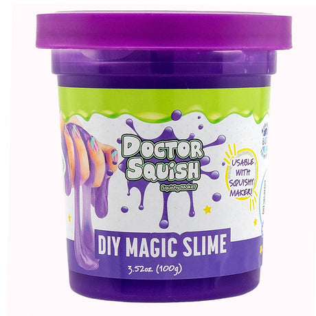 Confezione risparmio di slime Boti Doctor Squish - verde e viola, 240 grammi