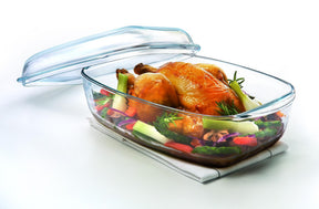 Teglia rettangolare Pyrex con coperchio 4,3+2,2 l 32 x 21 x 9 cm
