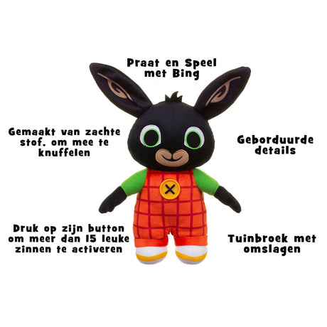 Peluche parlante Bing, 30 cm