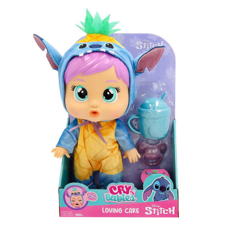 Imc Toys bambola Cry Babies Loving Care Stitch - 26,5 cm
