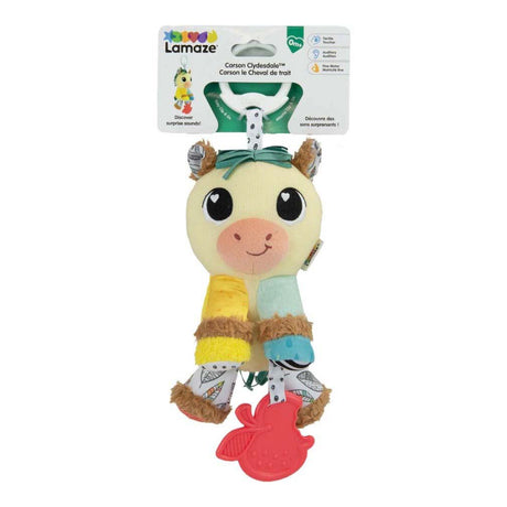 Lamaze Carson il cavallo da tiro – Giocattolo educativo per bambini – Gioca e scopri – Peluche