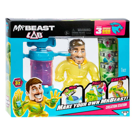 Moose Toys Mrbeast Lab Creation Studio: mescola, riempi e crea il Mrbeast elastico definitivo!