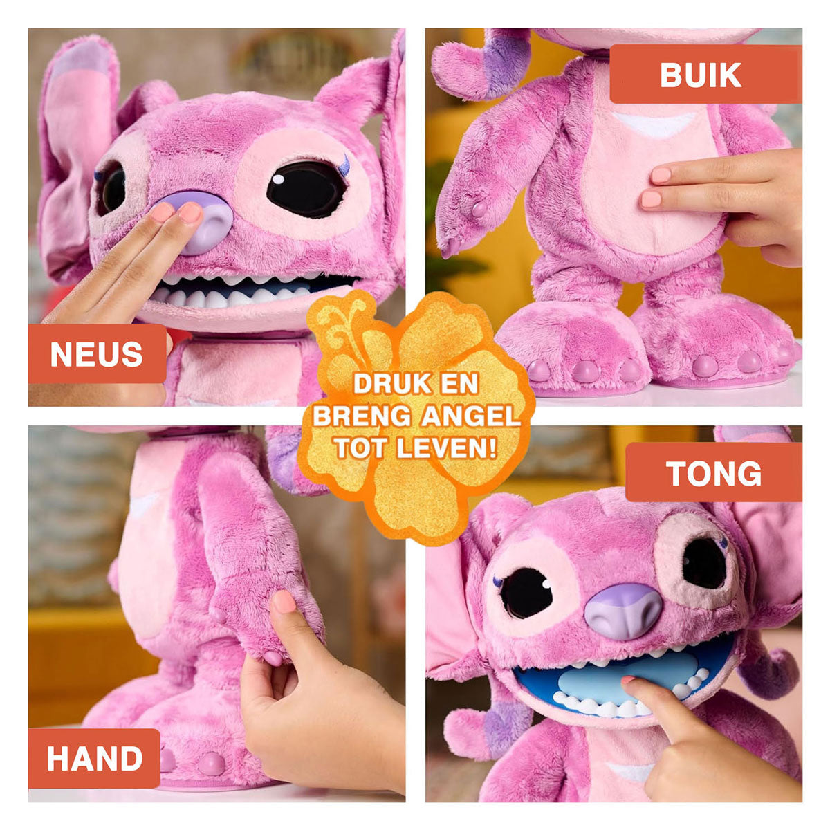 Basta giocare al peluche interattivo Stitch Ultimate Angel