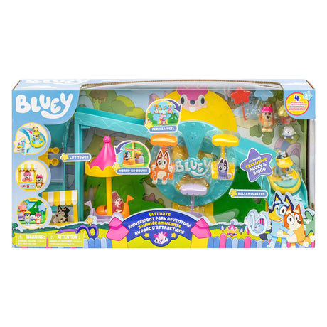 Moose Toys Bluey e il set da gioco definitivo del parco divertimenti Bingo