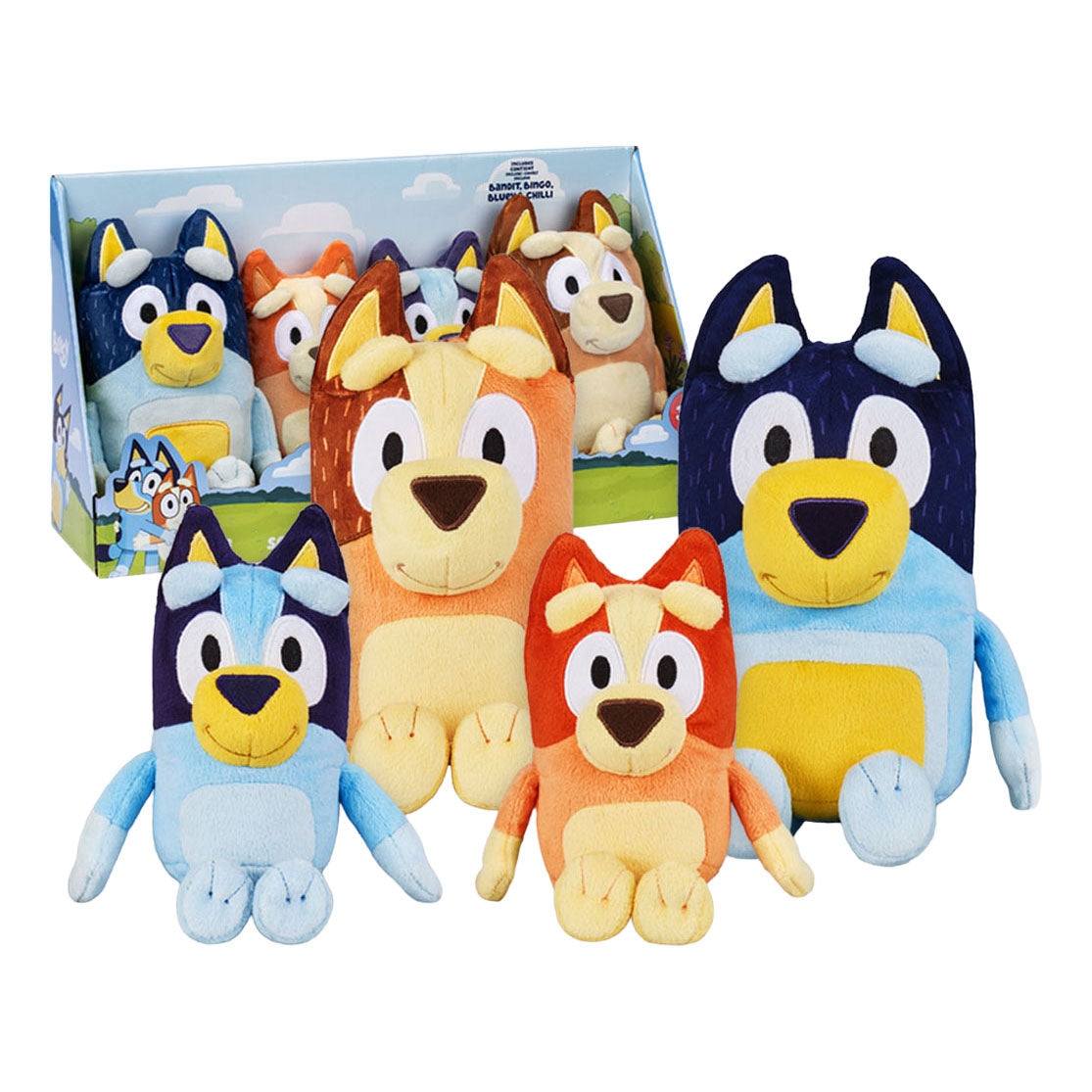 Set di peluche Moose Toys blu - 4 pezzi.