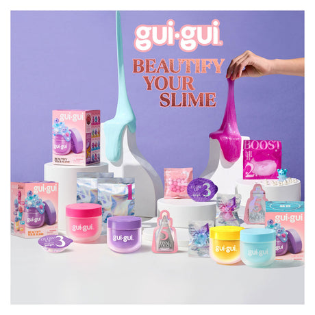 Moose Toys Gui Gui Slime - Confezione duo deluxe scintillante - Crea il tuo slime scintillante e profumato