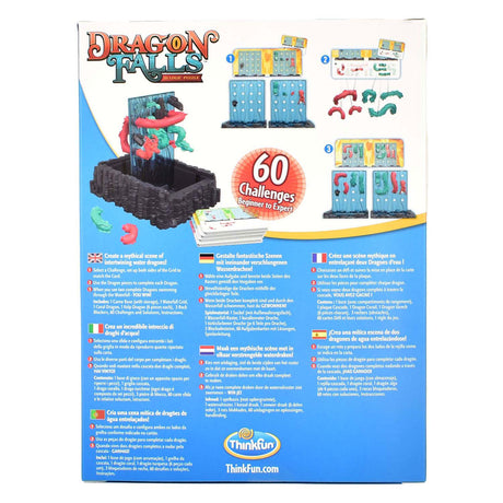 Thinkfun dragon falls Puzzle 3D pensante, 60 sfide