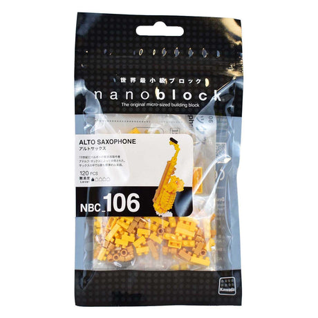 Set di costruzione per sassofono nanoblock Nanoblock - 120 pz.