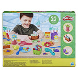 Set da gioco da giardino Play-doh con 8 vasi di terracotta - 20 pezzi.