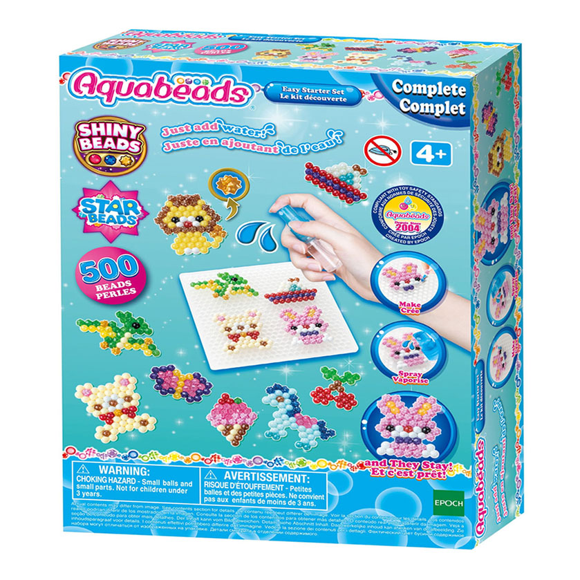Kit artigianale con perline scapino aquabeads basic - blu