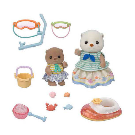 Famiglie Sylvanian 5804 sorelle lontre marine - set per lo snorkeling