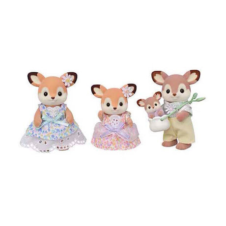 Famiglie Sylvanian 5799 famiglia cervi - 4 miniature morbide e vellutate